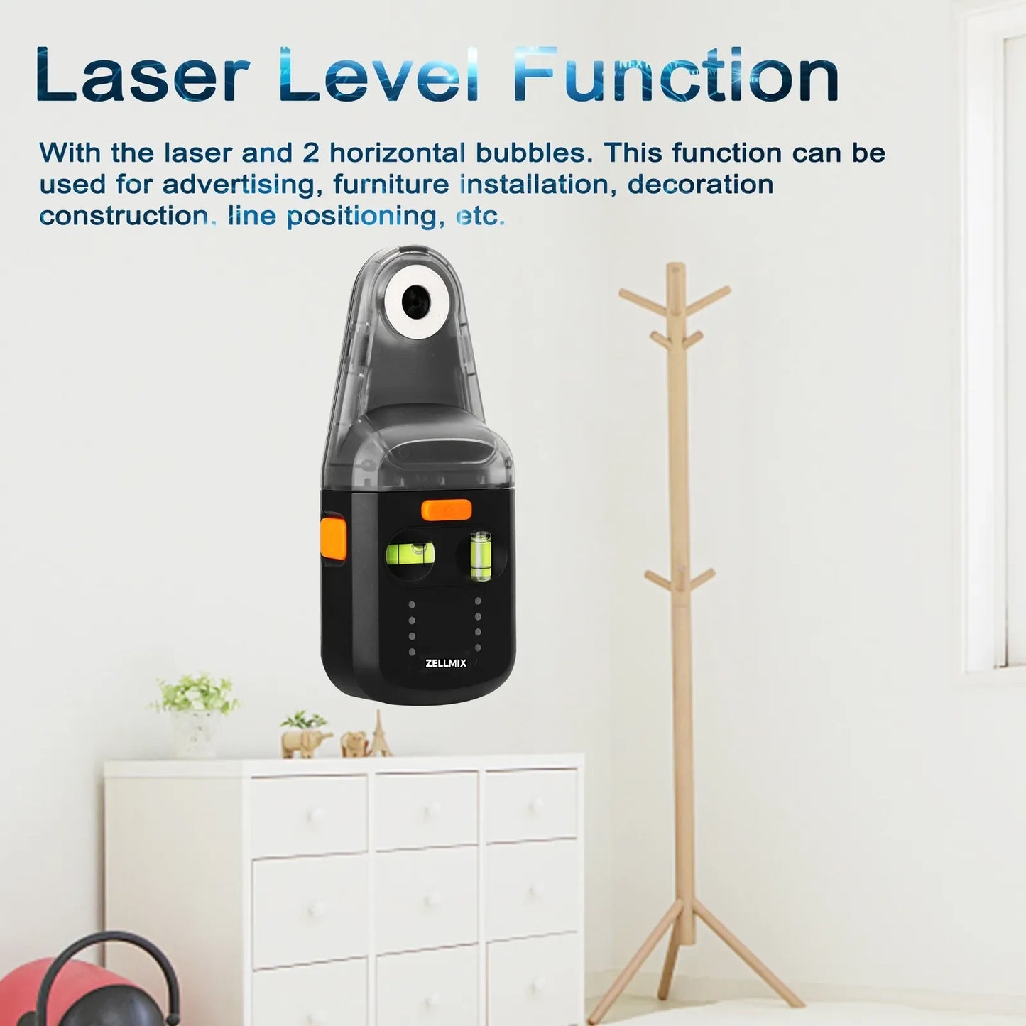 Zellmix™ Electric Drilling Dust Collector Laser Level 2 In 1